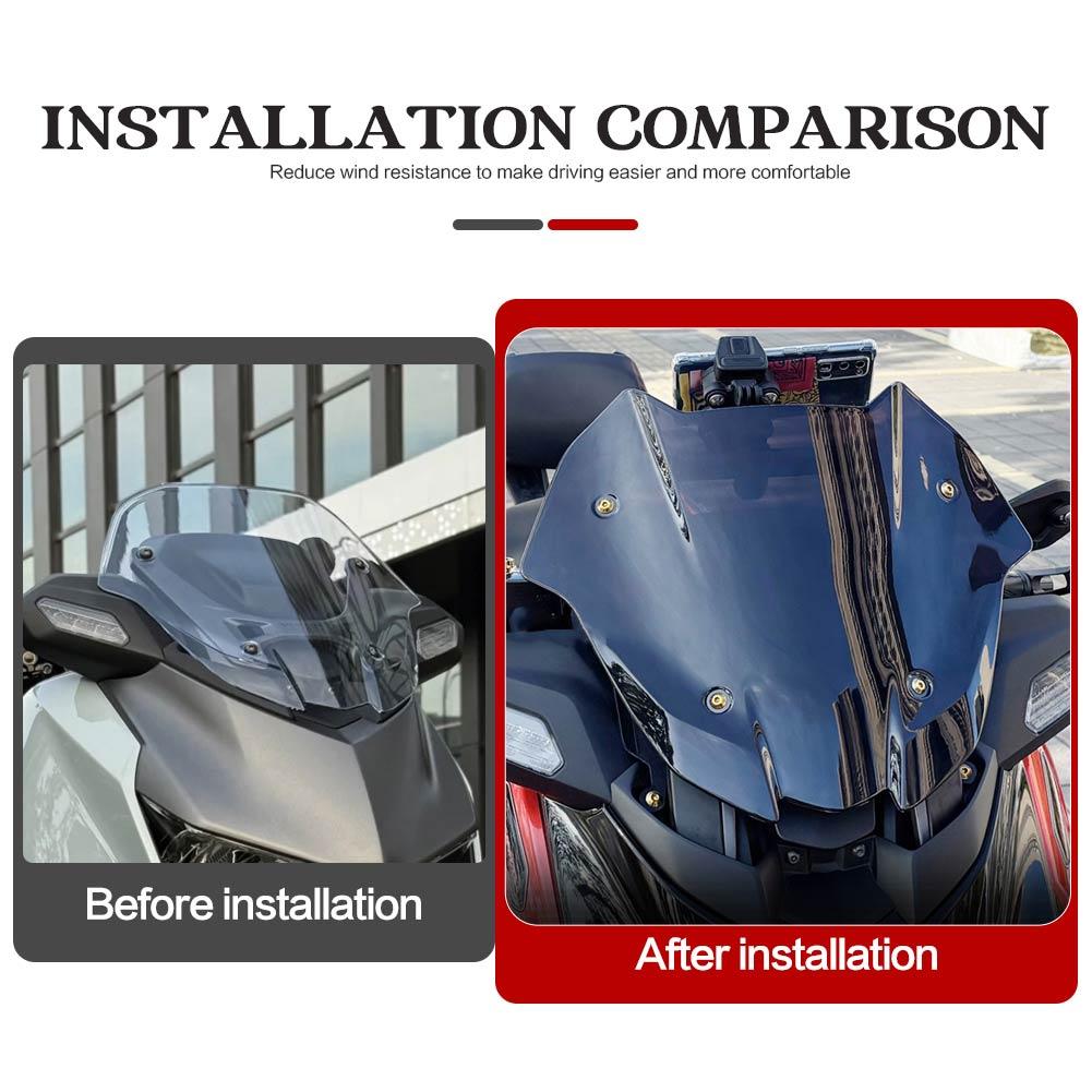 Motorrad Frontscheibe Windabweiser Verkleidung Fliegengitter für YAMAHA X-MAX300 XMAX300 XMAX 300 Tech MAX 2025