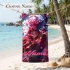 Demon Slayer Custom Name Printed Beach Towel Personalized Soft Towel For Swimming Beach Travel