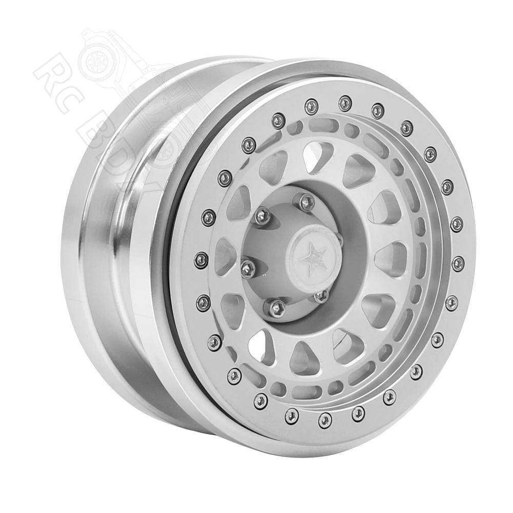 Rc jeep CNC Aluminum 2.9" Beadlock Wheel Hub Rim for 1/6 RC Crawler Car Axial SCX6 Jeep JLU Wrangler