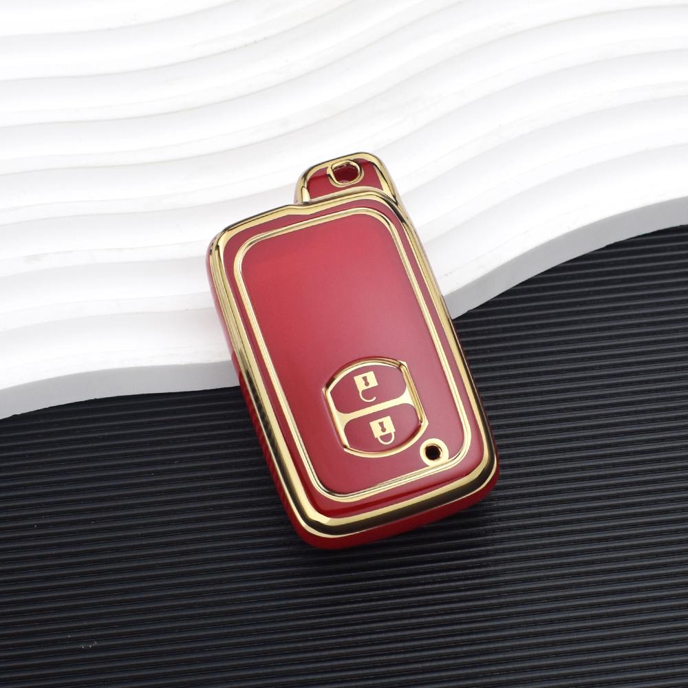 2 Buttons TPU Car Key Case Cover For Toyota Camry Crown Majesta Highlander Land Cruiser Prado Kluger Mark X Subaru Foreste XV