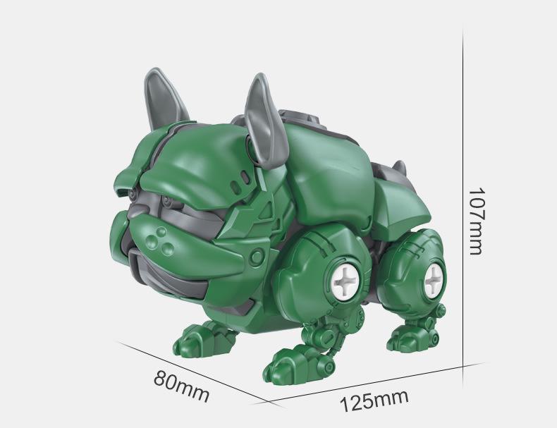 Parent-Child Mechanical Dog Assembled Disassembly Toy: Hands-on Educational Brain-Building Set for Kids