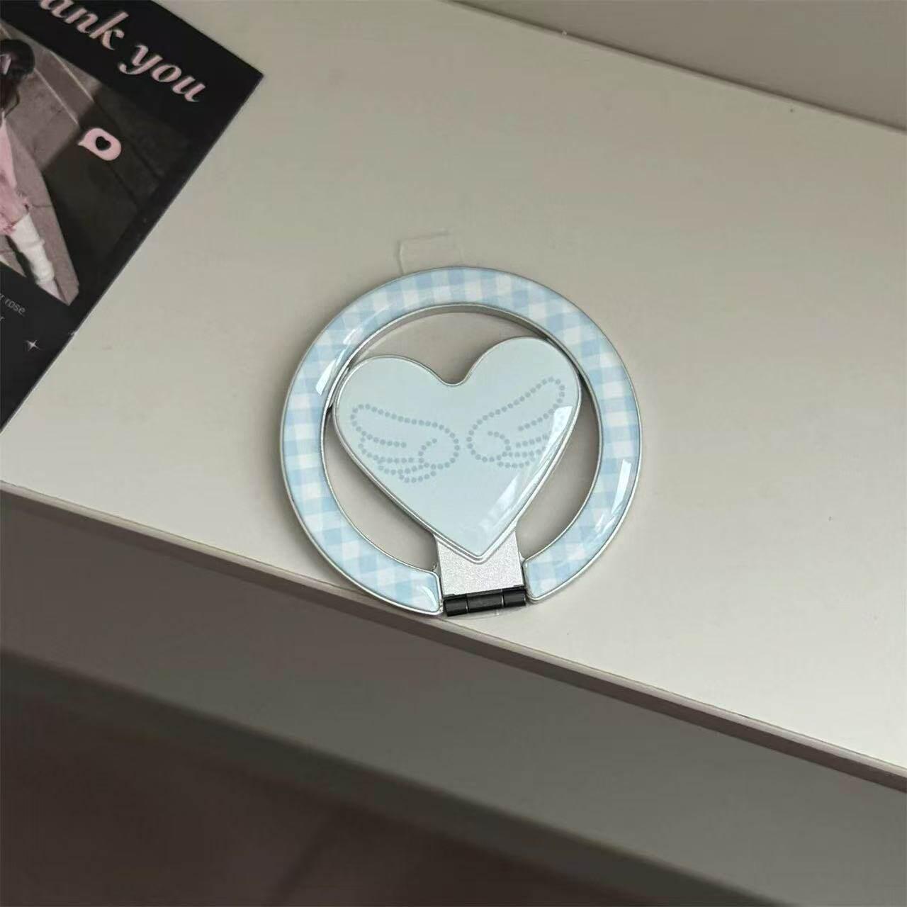 

Blue Wings: Magsafe-Compatible 180° Folding Magnetic Phone Holder, Strong Magnetic Absorption for Women