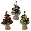 Tabletop Christmas Tree with Bright LED Lights Home Decoration Accessories Desktop Ornament Stylish Holiday Present
