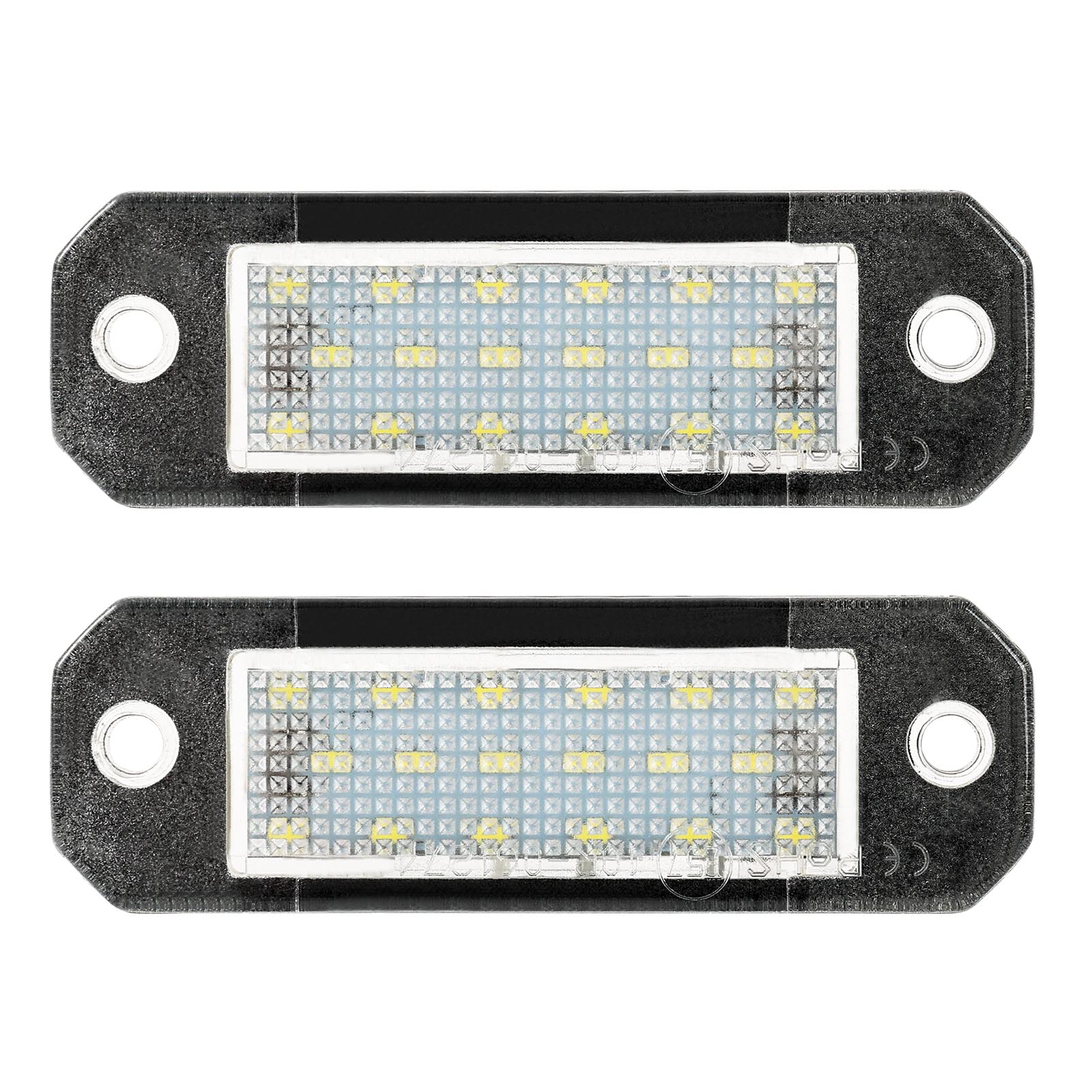 

2 шт., безошибочный белый светодиодный светильник номерного знака, лампа номерного знака для VW Transporter T5 2003-2015 T6 для Caddy 2004-2017 белый