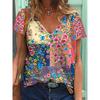 Fashion Versatile Women's V-Neck Top Casual Comfortable Short Sleeve T-Shirt Daily T-Shirts Women’s