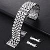 12/13/14/16/17/18/19/20/21/22mm Stainless Steel Watch Band for Rolex Curved End Flat Metal Bracelet Folding Buckle Wrist Strap