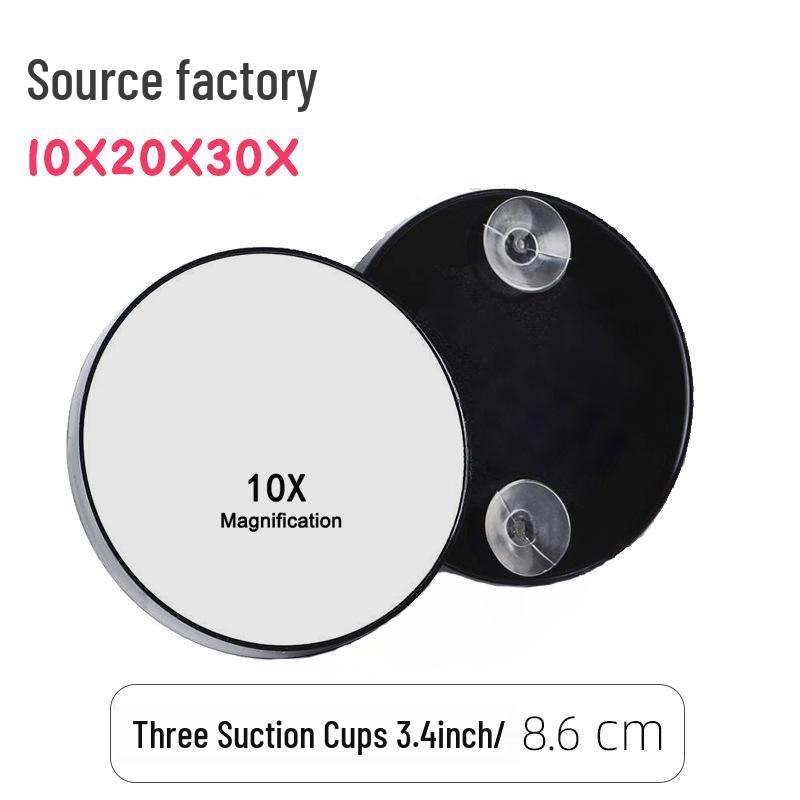 Portable 10x 20x 30x Magnifying Makeup Mirror with Suction Cup for Travel