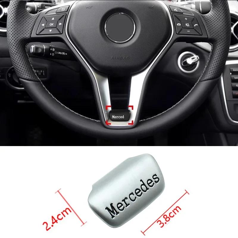 AMG Emblem Car Steering Wheel Sticker Accessories For Mercedes Benz Brabus Maybach Smart W204 GLC CLA W205 W203 W206 W108 W124