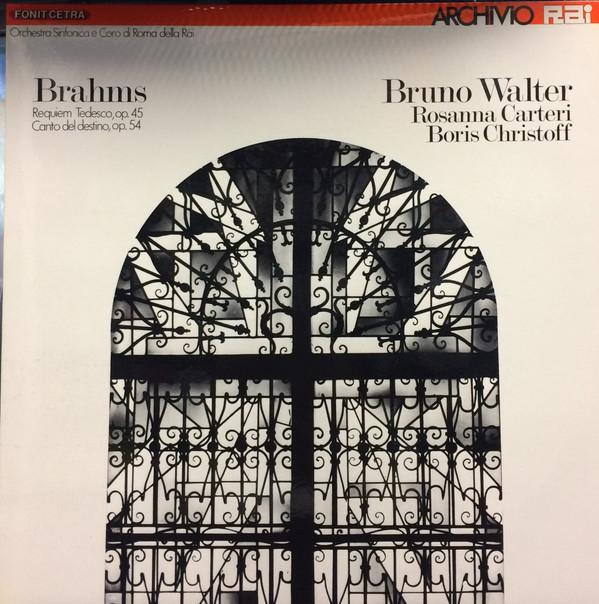 

LP Record JOHANNES BRAHMS BRUNO WALTER ROS Requiem Tedesco Op.45 Canto Del D LAR7 Fonit Cetra 1981 Italy Classical Used