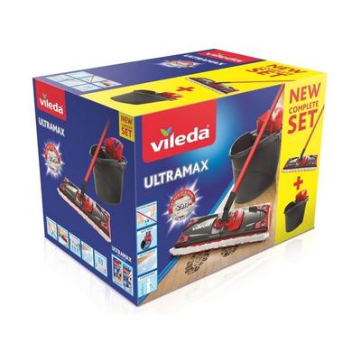 Ultramax Mop with Dual Action Bucket Red/Gray