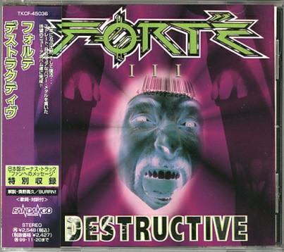 

CD FORTE - Destructive TKCF45036 FANDANGO RECORD 1997 Japan ObiRock Used