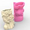 Art Figure Mold Flower Vase Mold Artistic Human Figure Shape Silicone Planter Mold Flowerpot Mold for Hand-Making Lover
