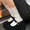 French platform Mary Jane shoes for women's 2025 spring new small single shoes with heightened wedges, not tired of high heels