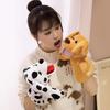 Storytelling Little Yellow Dog Hand Puppet Simulation Stuffed Plush Dalmatian Toys  New Year