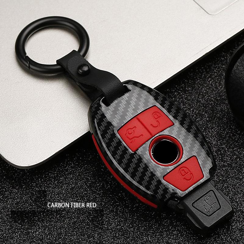ABS Carbon Fiber Car Remote  Key Case Cover for Mercedes Benz A B R G Class GLK GLA W204 W251 W463 W176