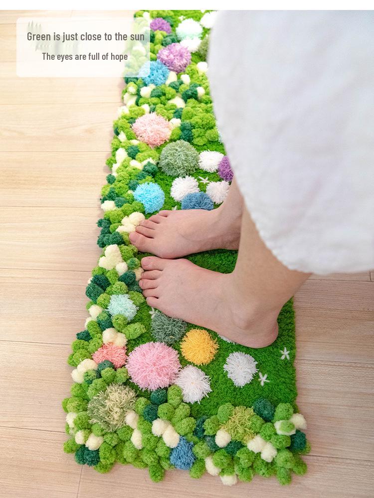 Moss Coaster Rug Kit: Beginner-Friendly Mori Style Doormat Gift Set