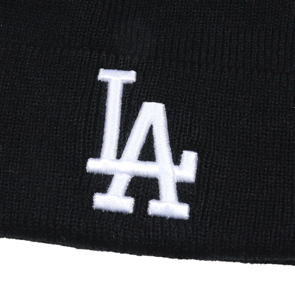 Siebenundvierzig '47 Dodgers Schwarze Strickmütze Beanie für Herren, Einheitsgröße (47brand489) [Authentisches japanisches Produkt]