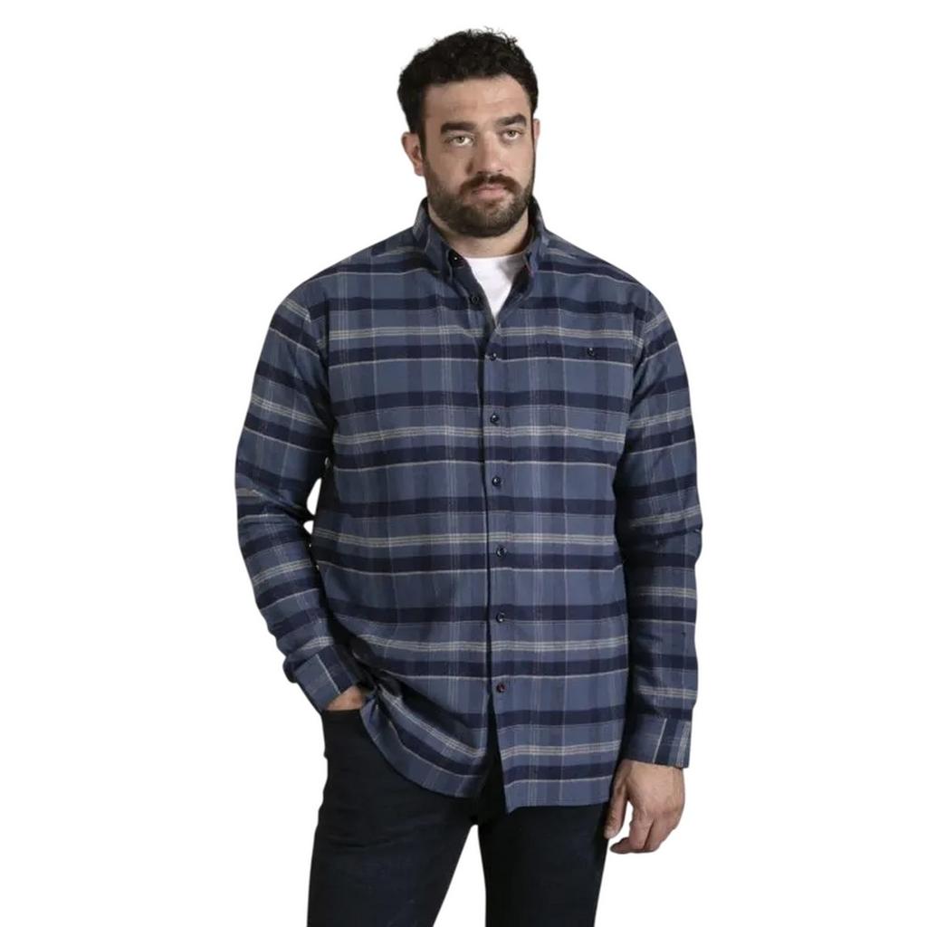 Duke Mens D555 Shrewsbury Checked Kingsize Shirt