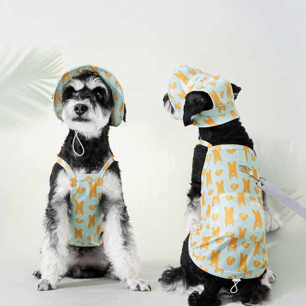 

Breathable Dog Sunwear Thin Puppy Clothes Set Pet T-Shirt Pet Dog Sun Vest Summer S