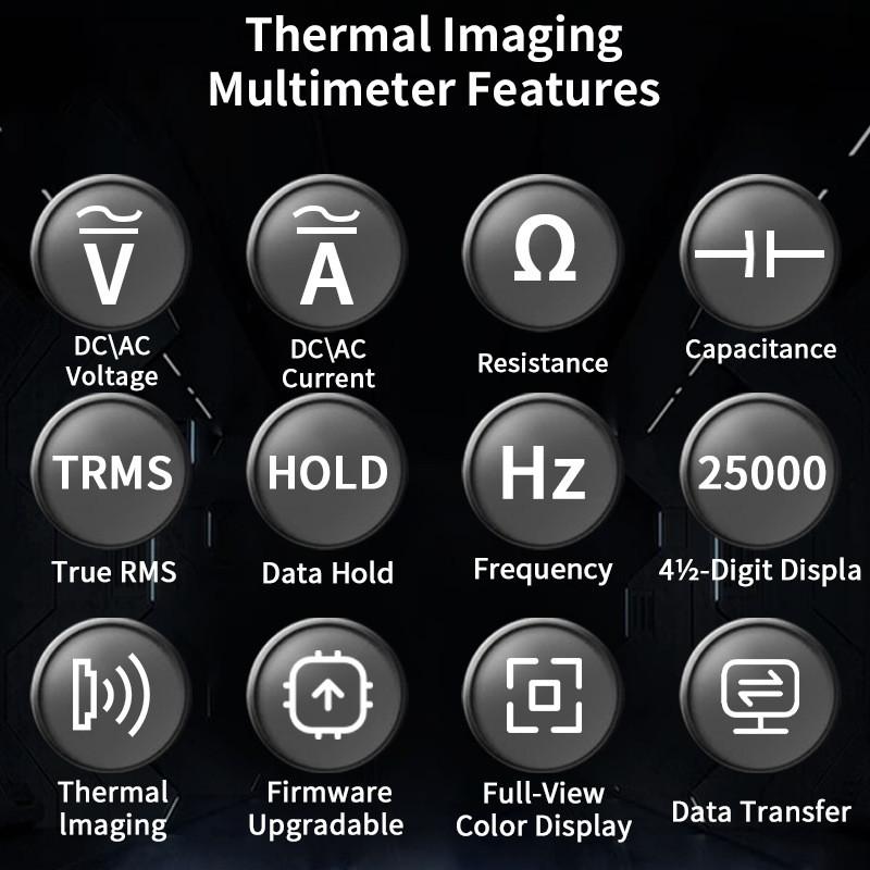 ZT-R01 High-Precision Thermal Imager Multimeter 2-In-1 Multi-Function Floor Heating Detection High-Definition Thermometer