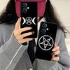 Aesthetic Pentagram Phone Case for OPPO Find X9 X8 X7 X6 X5 X3 X2 Plus s Pro Ultra Lite Soft TPU Shockproof Cover