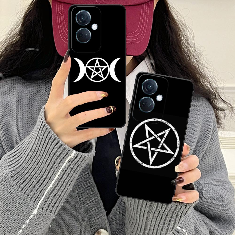 Aesthetic Pentagram Phone Case for OPPO Find X9 X8 X7 X6 X5 X3 X2 Plus s Pro Ultra Lite Soft TPU Shockproof Cover