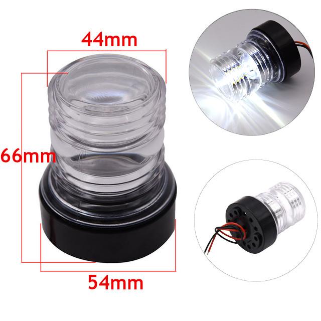 

12Inch Fold Down Boat LED Navigation Light for Yacht Marine Navigation Anchor Light 12-24V Sailing Signal Light 360 Degree Round Anchor Light