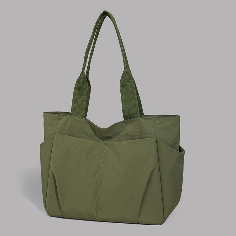 Large-capacity simple casual shoulder bag women's new versatile lightweight tote bag class commuter bag