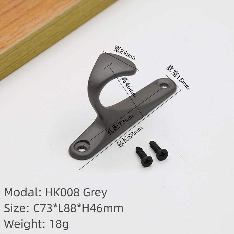 European Modern Simple Hanger Metal Coat Hook Bathroom Closet Hook Furniture Single Wall Hanger
