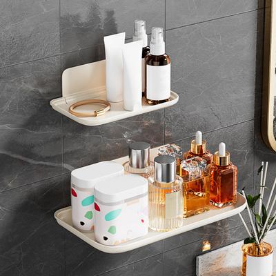 Storage Rack Wall Mounted Bathroom Organizer Tray Strong Load-bearing Foldable Design Storage Tray Towel Holder