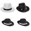 Classic Western Cowboy Hat With White Ribbon For Christmas Party Costumes And Gift Gifting