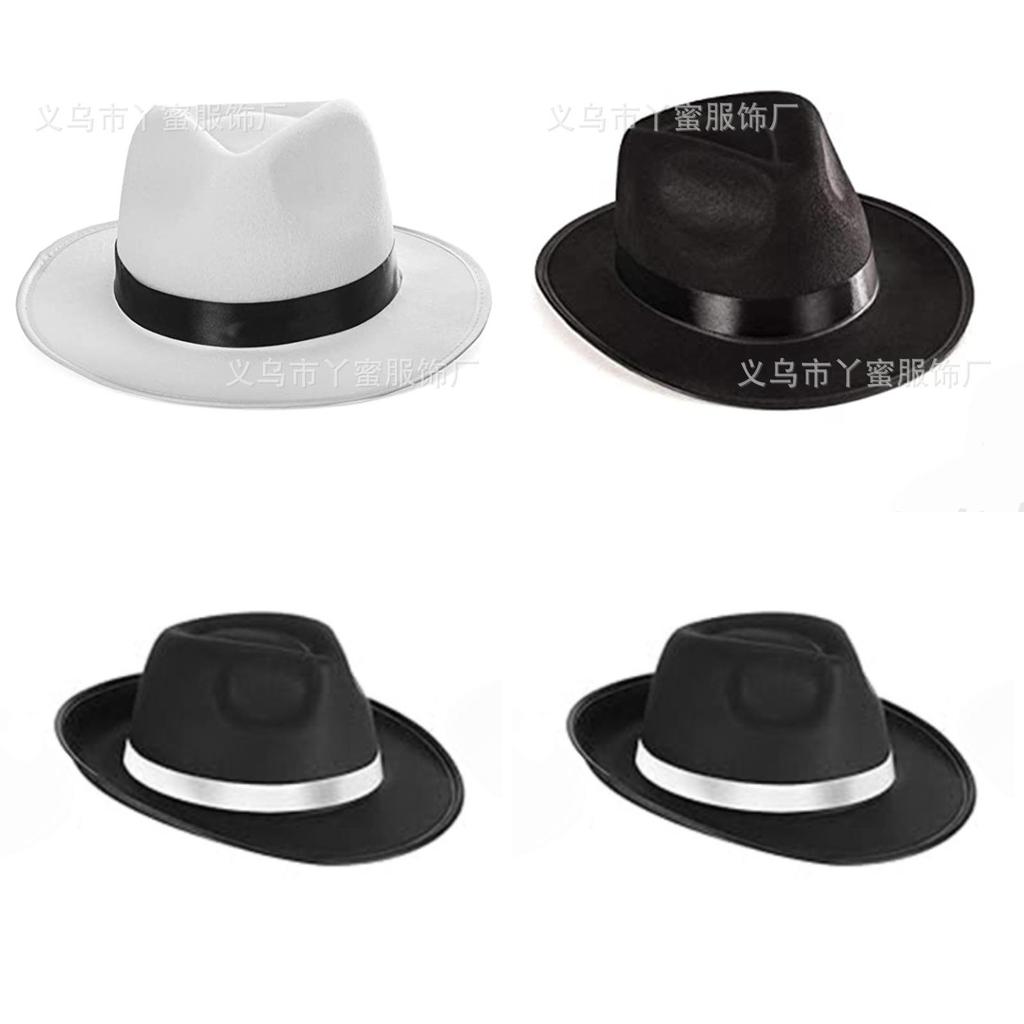 Classic Western Cowboy Hat With White Ribbon For Christmas Party Costumes And Gift Gifting