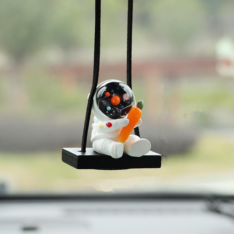 Pandantiv Astronaut Balansând pentru Mașină, Decor Agățat pentru Oglinda Retrovizoare a Mașinii, Ornamente, Astronaut Drăguț, Accesorii pentru Decorarea Interiorului Mașinii
