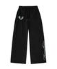 Deomopeuhauseu Wing Morf Lettering Side Pleat Wide Sweatpants Light Blue