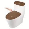2Pcs/Set Solid Color Toilet Seat Cover Thickened Tank Lid Cover  Bathroom Seat Protector