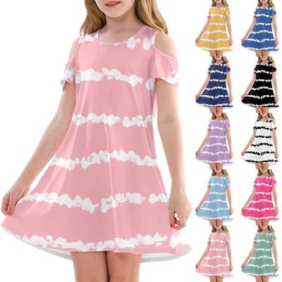 Mädchen A-Linien-Kleid - Sommerkleid Ärmellos Lässiges Sommerkleid Kleinkinderkleid