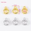 5pcs 10pcs 18K Gold Plated Bails Jewelry Accessories Pendants Bead Separator Charm Holder Jewelry Making Supplies Necklace Bail