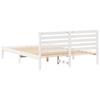 Bed Frame with Headboard White 140 x 200 cm Solid Pine Wood
