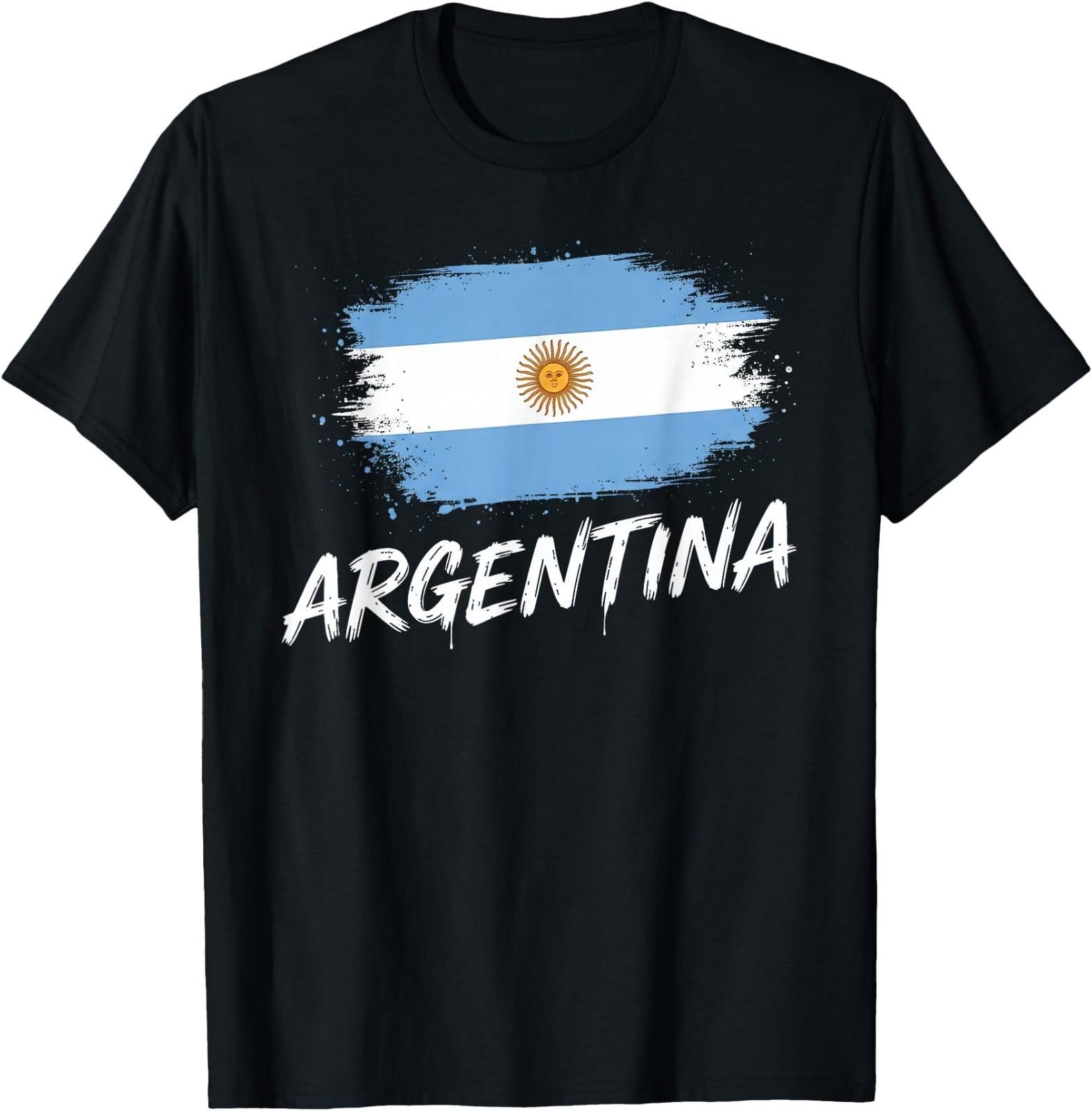 Argentina Flag Vintage Patriotic T- Unisex T-Shirt XL