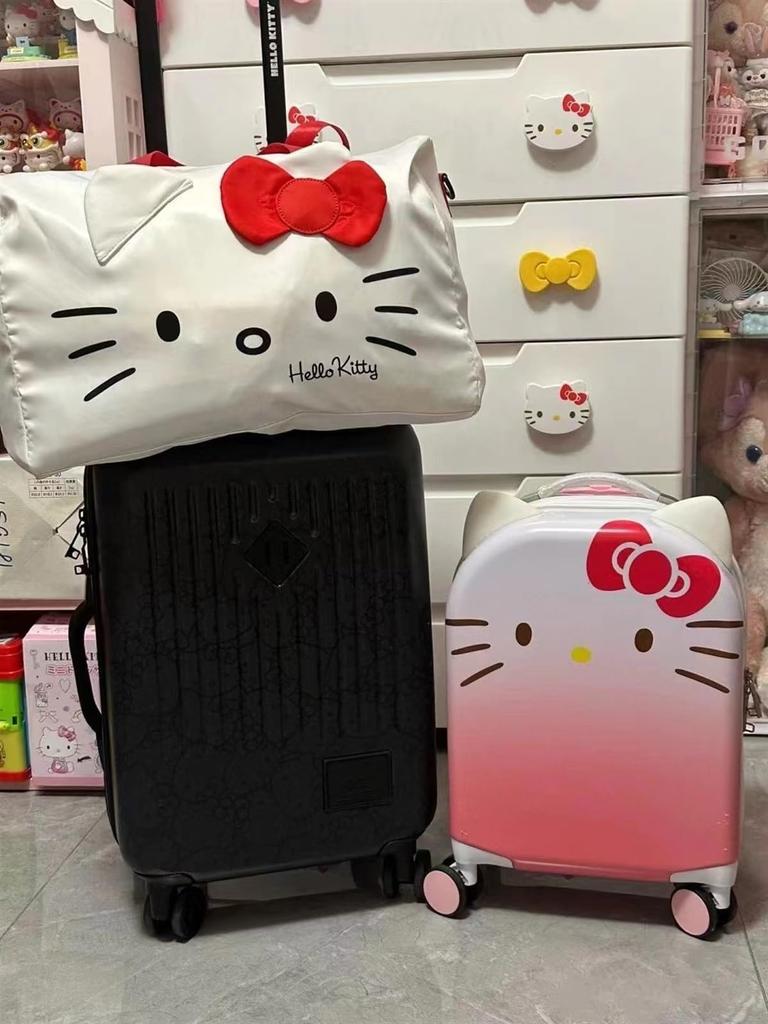 Hello My Cinnamoroll Boston Gym Sports Large Travel School Training Stylish Kitty, Melody, Bag, Bag, Bag, Carry-on Bag, Capacity, Bag, Foldable, Trip,