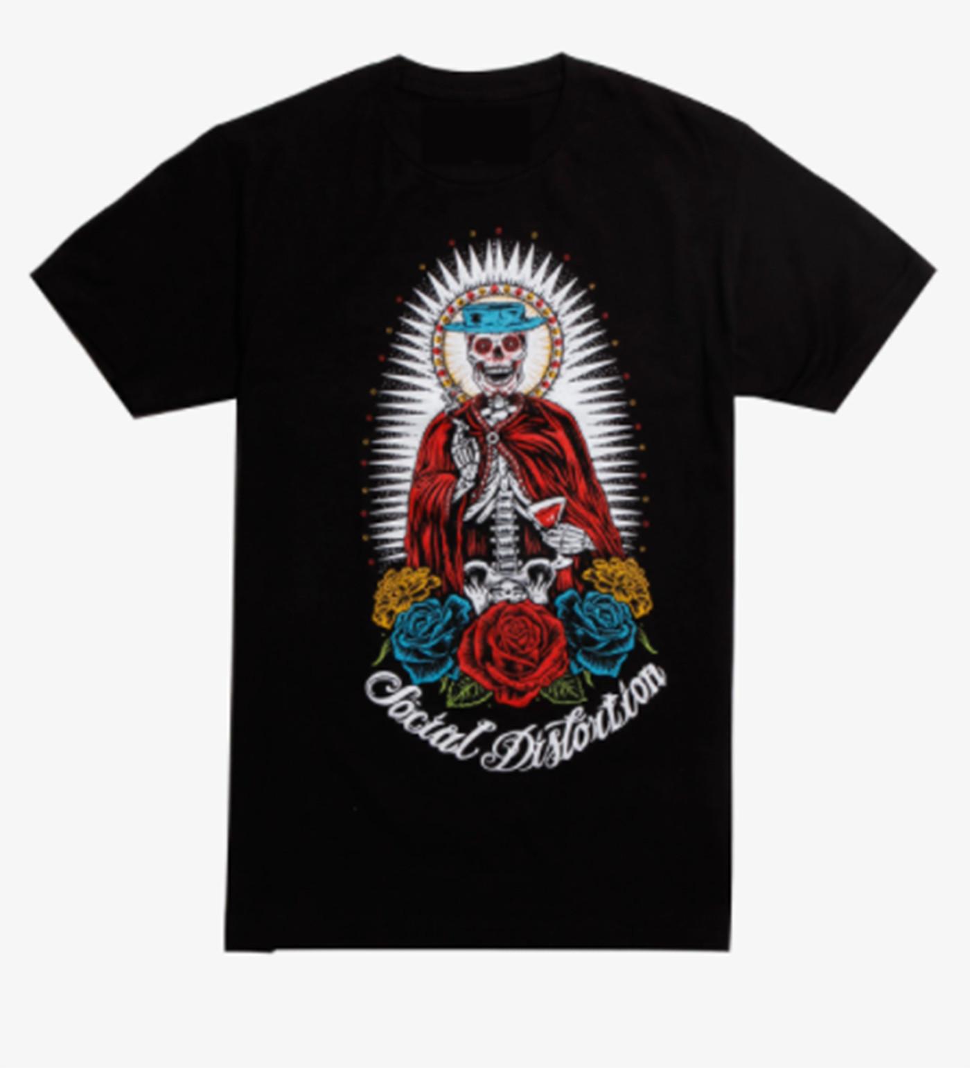 New SOCIAL DISTORTION Band ROSE T-SHIRT Size S To 4XL Black DO171A S разноцветный