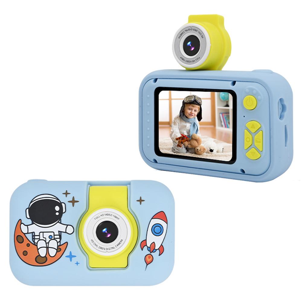 

KDC-0025 2.0 Inch Screen Mini Kids Camera 180 Degree Flip Lens Video Recorder,with 32G TF Card+Card Reader Blue
