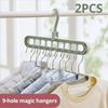 1 Pc Magic Multi-port Support Hangers for Clothes Drying Rack Multifunction Plastic Clothes Rack Drying Hanger Storage Hangers