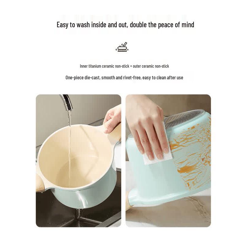 COOKER KING 22cm Celadon Non-Stick Ceramic Soup Pot