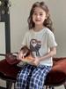 Girls' Cute Cartoon Top & Plaid Pants Set - Summer 2026 Edition