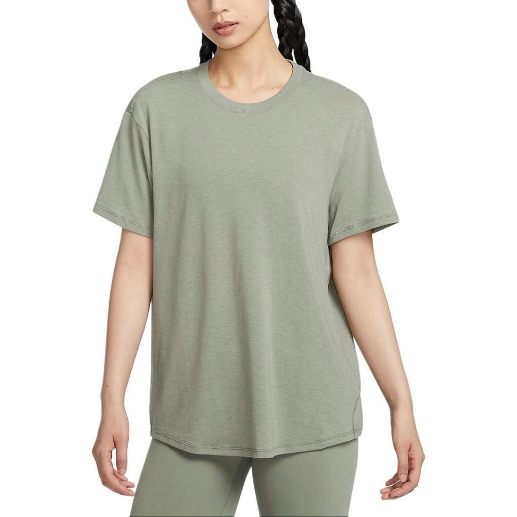 Nike T Shirt Women's Light Army Green/Black FN2815-320