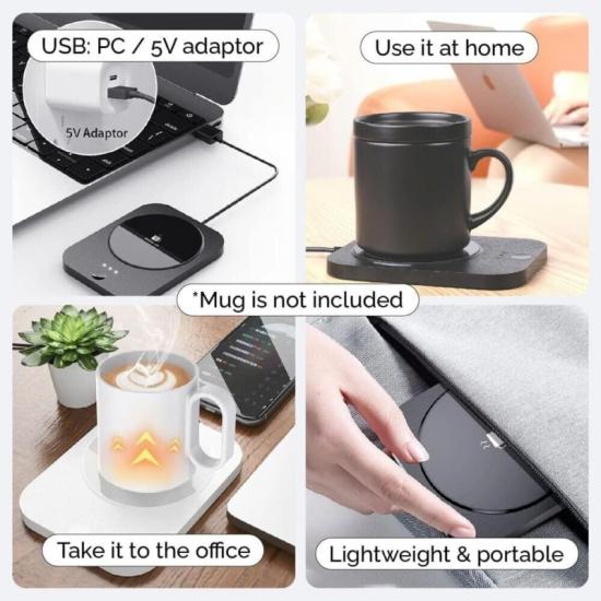 Coffee Cup Warmer USB Electric Mug Tea Milk Heater Pad Office Home Heating Plate