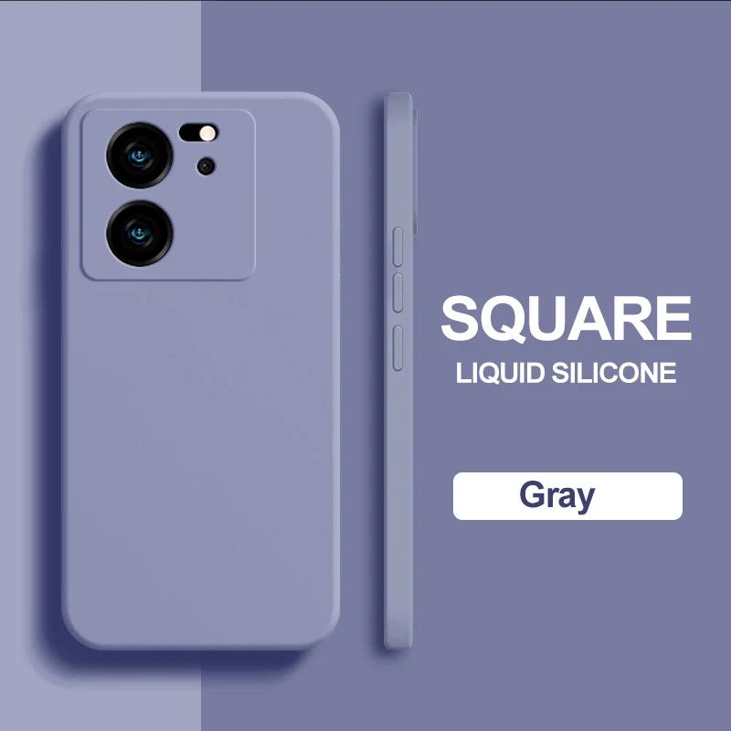 

Для Xiaomi 13T Pro Чехол Жидкий Силиконовый Защитный Мягкий Чехол Для Xiaomi Mi 13t 13 T Mi13T Pro Ударопрочный Чехол For Xiaomi 13T Pro серый