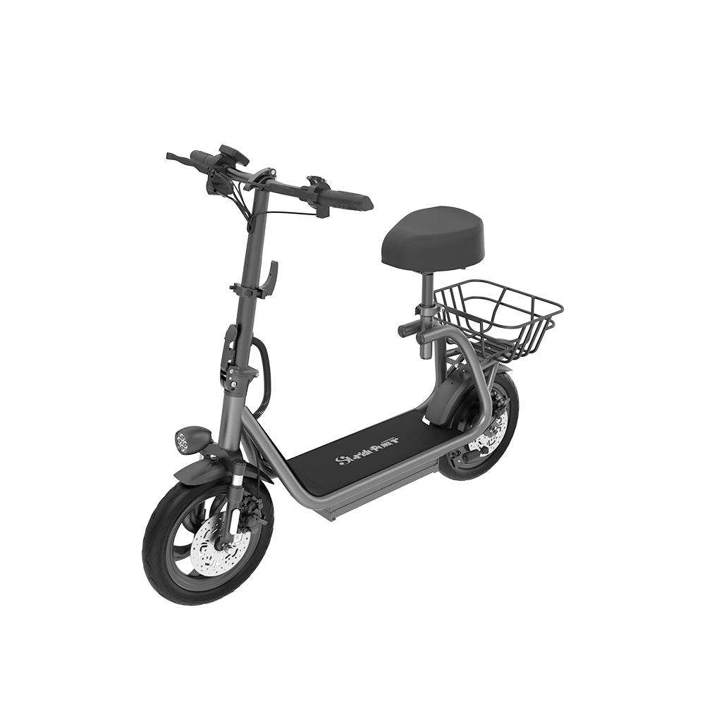 Stride Power M5 Pro Electric Scooter with Seat and Basket, 750W Motor, 12inch 48V 10.4Ah battery