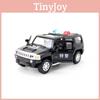 Hummer H3 Alloy Police Car Model With Inertia Control For Kids Collection